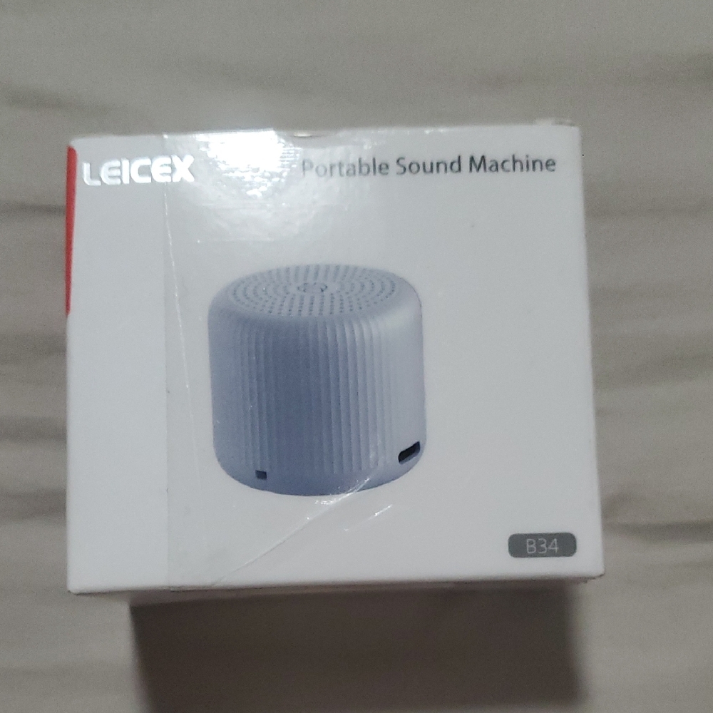 LEICEX White Portable Sound Machine